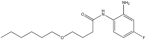 N-(2-amino-4-fluorophenyl)-4-(hexyloxy)butanamide Struktur