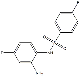 N-(2-amino-4-fluorophenyl)-4-fluorobenzenesulfonamide,,结构式