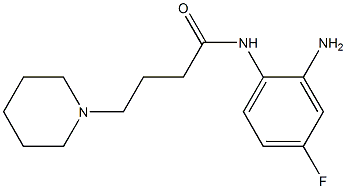 N-(2-amino-4-fluorophenyl)-4-piperidin-1-ylbutanamide Struktur