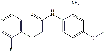 N-(2-amino-4-methoxyphenyl)-2-(2-bromophenoxy)acetamide Struktur