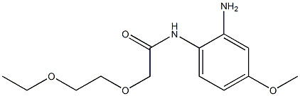 N-(2-amino-4-methoxyphenyl)-2-(2-ethoxyethoxy)acetamide Struktur