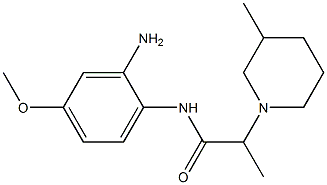 N-(2-amino-4-methoxyphenyl)-2-(3-methylpiperidin-1-yl)propanamide Structure