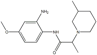 N-(2-amino-4-methoxyphenyl)-2-(3-methylpiperidin-1-yl)propanamide Struktur