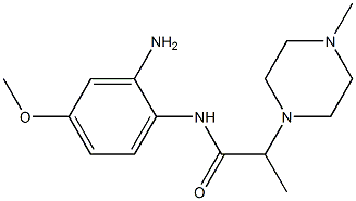 N-(2-amino-4-methoxyphenyl)-2-(4-methylpiperazin-1-yl)propanamide Struktur