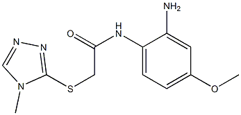 N-(2-amino-4-methoxyphenyl)-2-[(4-methyl-4H-1,2,4-triazol-3-yl)sulfanyl]acetamide