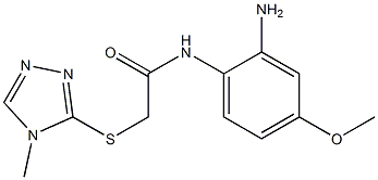 N-(2-amino-4-methoxyphenyl)-2-[(4-methyl-4H-1,2,4-triazol-3-yl)sulfanyl]acetamide Struktur