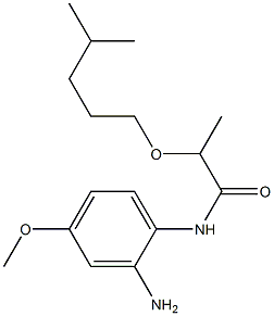 N-(2-amino-4-methoxyphenyl)-2-[(4-methylpentyl)oxy]propanamide 结构式