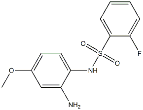 N-(2-amino-4-methoxyphenyl)-2-fluorobenzenesulfonamide Struktur