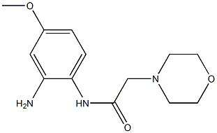 N-(2-amino-4-methoxyphenyl)-2-morpholin-4-ylacetamide,,结构式