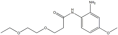 N-(2-amino-4-methoxyphenyl)-3-(2-ethoxyethoxy)propanamide,,结构式