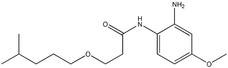 N-(2-amino-4-methoxyphenyl)-3-[(4-methylpentyl)oxy]propanamide,,结构式