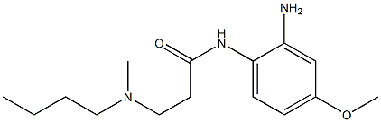N-(2-amino-4-methoxyphenyl)-3-[butyl(methyl)amino]propanamide 结构式