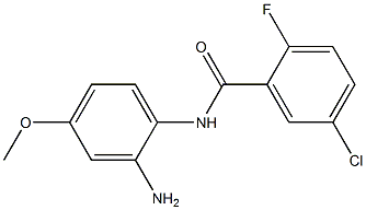 N-(2-amino-4-methoxyphenyl)-5-chloro-2-fluorobenzamide,,结构式