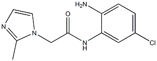 N-(2-amino-5-chlorophenyl)-2-(2-methyl-1H-imidazol-1-yl)acetamide Structure