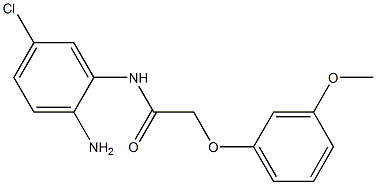 N-(2-amino-5-chlorophenyl)-2-(3-methoxyphenoxy)acetamide Struktur