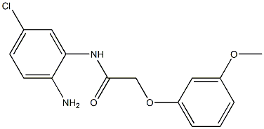 N-(2-amino-5-chlorophenyl)-2-(3-methoxyphenoxy)acetamide,,结构式