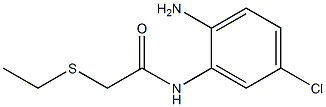 N-(2-amino-5-chlorophenyl)-2-(ethylsulfanyl)acetamide 结构式