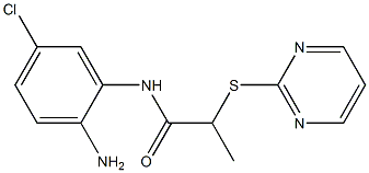 N-(2-amino-5-chlorophenyl)-2-(pyrimidin-2-ylsulfanyl)propanamide