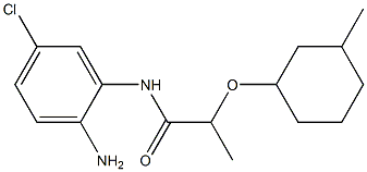N-(2-amino-5-chlorophenyl)-2-[(3-methylcyclohexyl)oxy]propanamide Struktur