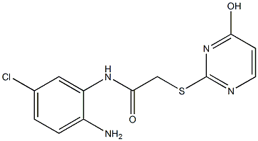 N-(2-amino-5-chlorophenyl)-2-[(4-hydroxypyrimidin-2-yl)sulfanyl]acetamide,,结构式