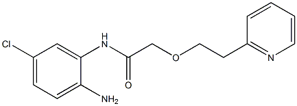 N-(2-amino-5-chlorophenyl)-2-[2-(pyridin-2-yl)ethoxy]acetamide 结构式