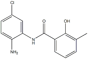 N-(2-amino-5-chlorophenyl)-2-hydroxy-3-methylbenzamide 化学構造式