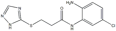 N-(2-amino-5-chlorophenyl)-3-(1H-1,2,4-triazol-5-ylsulfanyl)propanamide Structure