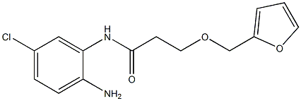 N-(2-amino-5-chlorophenyl)-3-(2-furylmethoxy)propanamide,,结构式
