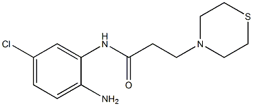 N-(2-amino-5-chlorophenyl)-3-(thiomorpholin-4-yl)propanamide Struktur