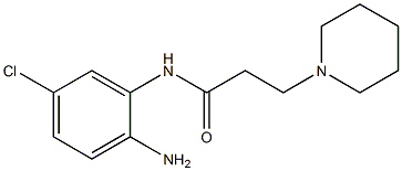 N-(2-amino-5-chlorophenyl)-3-piperidin-1-ylpropanamide Struktur