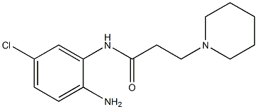 N-(2-amino-5-chlorophenyl)-3-piperidin-1-ylpropanamide 结构式