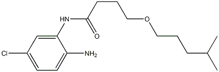 N-(2-amino-5-chlorophenyl)-4-[(4-methylpentyl)oxy]butanamide,,结构式