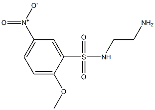 N-(2-aminoethyl)-2-methoxy-5-nitrobenzene-1-sulfonamide Structure