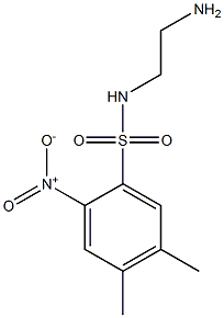 N-(2-aminoethyl)-4,5-dimethyl-2-nitrobenzene-1-sulfonamide Structure