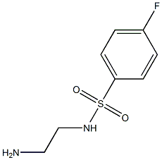 N-(2-aminoethyl)-4-fluorobenzene-1-sulfonamide,,结构式