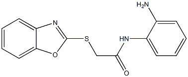 N-(2-aminophenyl)-2-(1,3-benzoxazol-2-ylsulfanyl)acetamide|