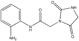 N-(2-aminophenyl)-2-(2,5-dioxoimidazolidin-1-yl)acetamide,,结构式