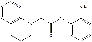 N-(2-aminophenyl)-2-(3,4-dihydroquinolin-1(2H)-yl)acetamide 化学構造式