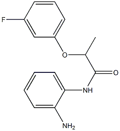 N-(2-aminophenyl)-2-(3-fluorophenoxy)propanamide 化学構造式