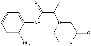 N-(2-aminophenyl)-2-(3-oxopiperazin-1-yl)propanamide 化学構造式