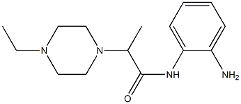 N-(2-aminophenyl)-2-(4-ethylpiperazin-1-yl)propanamide,,结构式