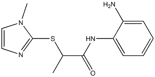 N-(2-aminophenyl)-2-[(1-methyl-1H-imidazol-2-yl)sulfanyl]propanamide Struktur