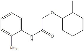 N-(2-aminophenyl)-2-[(2-methylcyclohexyl)oxy]acetamide 结构式