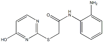 N-(2-aminophenyl)-2-[(4-hydroxypyrimidin-2-yl)sulfanyl]acetamide 结构式