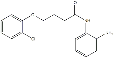 N-(2-aminophenyl)-4-(2-chlorophenoxy)butanamide 化学構造式