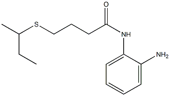 N-(2-aminophenyl)-4-(butan-2-ylsulfanyl)butanamide Structure