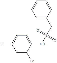 N-(2-bromo-4-fluorophenyl)-1-phenylmethanesulfonamide Structure