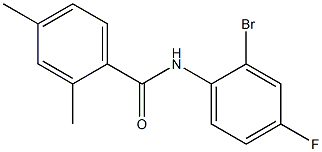 N-(2-bromo-4-fluorophenyl)-2,4-dimethylbenzamide Structure