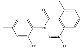 N-(2-bromo-4-fluorophenyl)-2-methyl-6-nitrobenzamide|