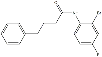 N-(2-bromo-4-fluorophenyl)-4-phenylbutanamide Struktur